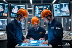 Peças principais que compõem um moinho pendular industrial.